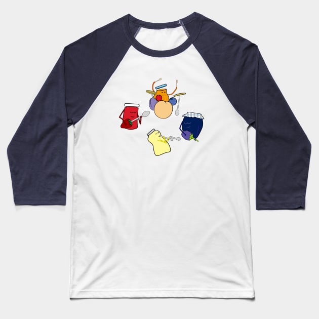 Jam session Baseball T-Shirt by shackledlettuce